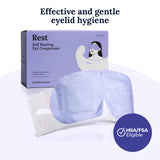 CorneaCare Rest: Self Heating Warm Compress for Dry Eyes | Heated Eye Mask for Fast Relief | Steam Mask for Stye Care | No Microwave or Washcloth Needed | Travel Ready Warm Compress | 30 Count