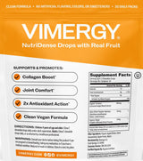 Vimergy NutriDense Fruitylicious Turmeric + Ginger Chewables (300mg Turmeric Extract, 22mg Silica, 10mg Ginger per Serving) Vegan, No Artificial Sweeteners, Mobility Support, 30 Servings (60 Count)