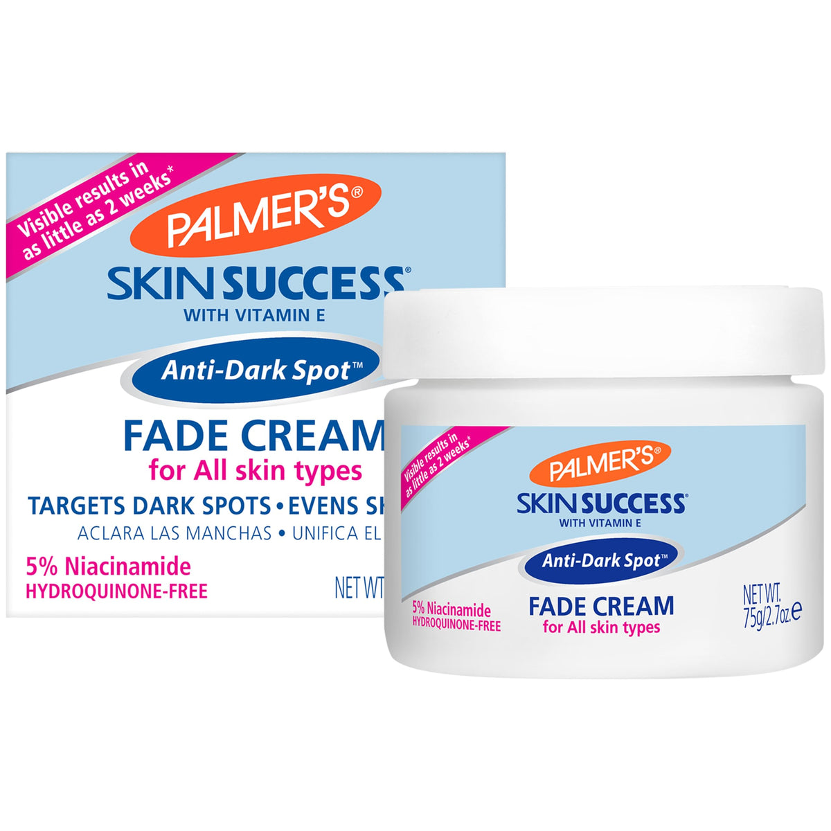 Palmer's Skin Success Anti-Dark Spot Fade Cream with Vitamin E and Niacinamide, for All Skin Types 2.7 Ounce