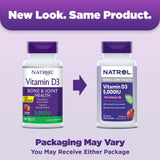 Natrol Fast Dissolve Vitamin D3 5,000 IU, Dietary Supplement for Bone and Joint Health, Bone Support Supplement, 90 Tablets, 90 Day Supply