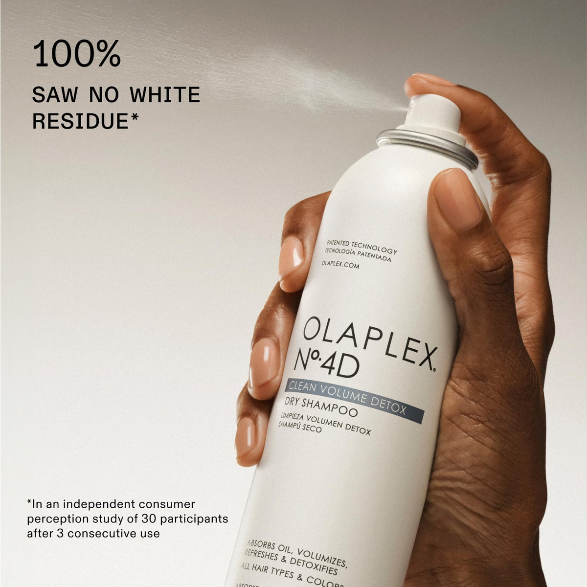 Olaplex Nº.4D Clean Weightless Volume Healthy Scalp Dry Shampoo: Absorbs Oils & Neutralizes Odor | No Powdery Residue | For Coily, Curly, Straight, and Wavy, 178 g / 6.3 Oz