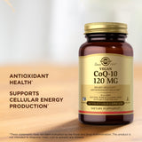 Solgar Vegan CoQ-10 120 mg - 60 Vegetable Capsules - Antioxidant Health - Non-GMO, Gluten Free, Dairy Free, Kosher - 60 Servings