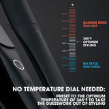 ghd Platinum+ Styler - 1" Flat Iron Hair Straightener, Professional Ceramic Hair Styling Tool for Stronger Hair, More Shine, & More Color Protection - Black