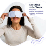 CorneaCare Rest: Self Heating Warm Compress for Dry Eyes | Heated Eye Mask for Fast Relief | Steam Mask for Stye Care | No Microwave or Washcloth Needed | Travel Ready Warm Compress | 30 Count