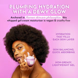 Glow Recipe Plum Plump Hyaluronic Acid Face Cream Moisturizer, Korean Moisturizer for Dry Skin, Plumping + Firming Hydration, Polyglutamic Acid + Peptides, Refillable (50ml)