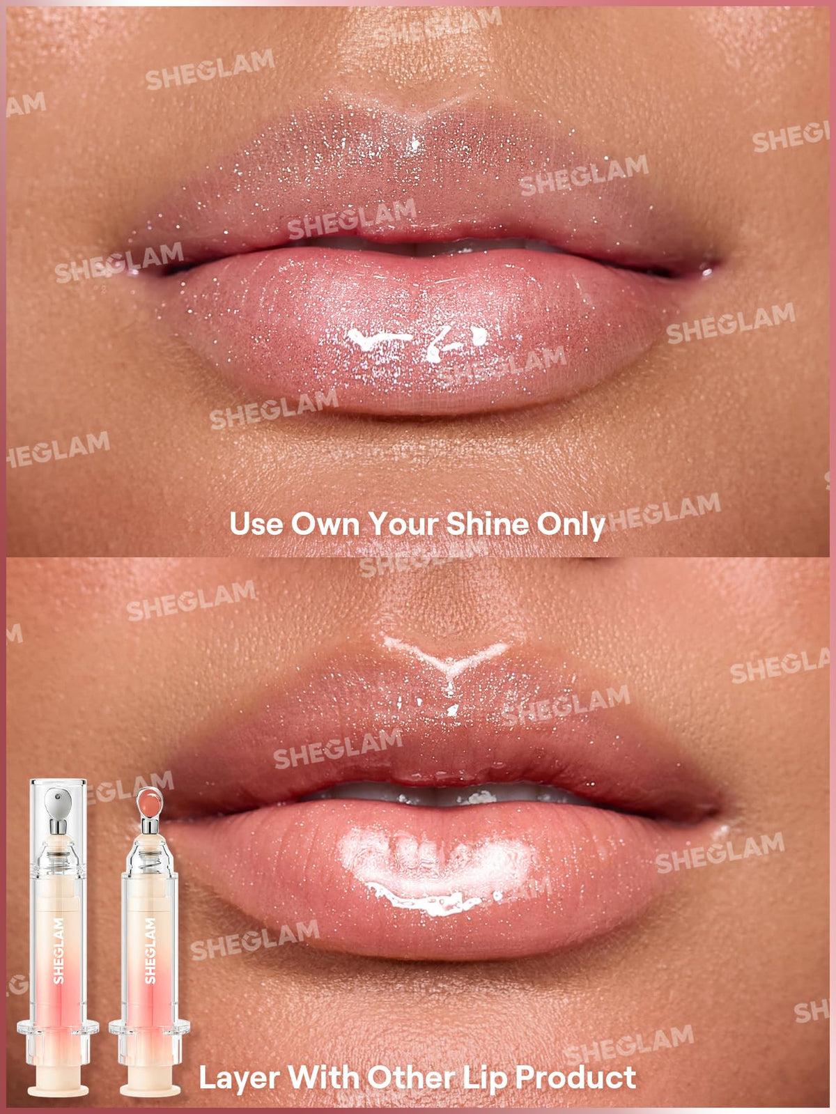 SHEGLAM Booster Shine Plumping Lip Gloss-Pink Flamingo