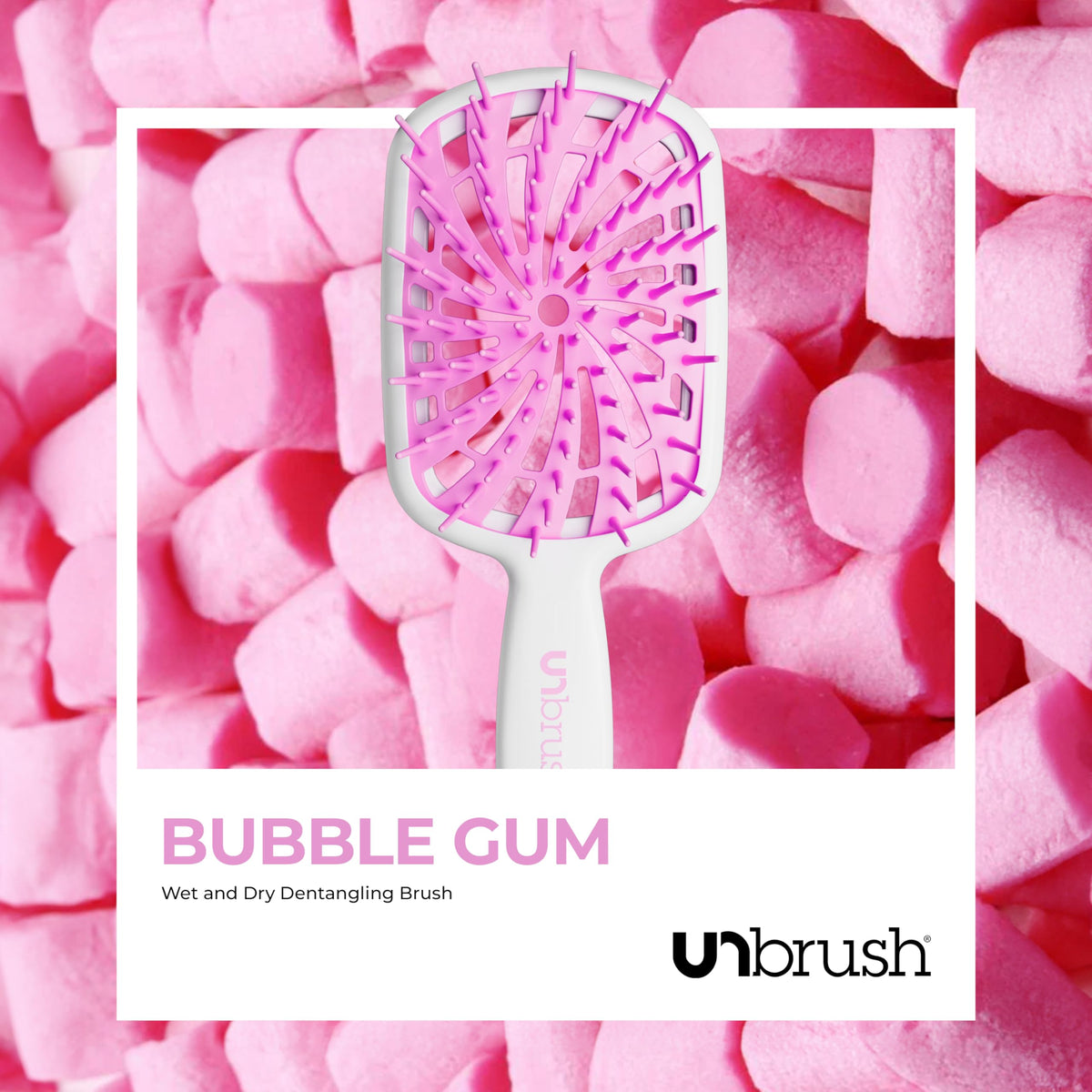 FHI Heat UNbrush Plus — Curly Hair Brush for Gentle & Effective Detangling on Wet or Dry Fragile Hair Types — Detangler Brush w/ 84 UltraFlex Bristles, Ultra-light, Vented, Anti Static Hairbrush