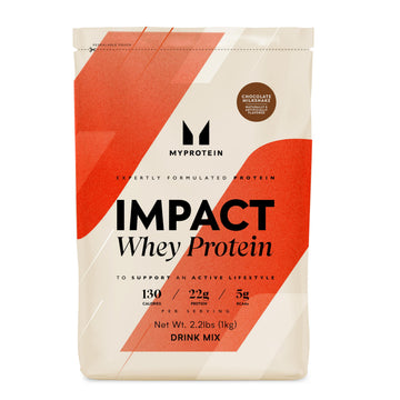 Myprotein Impact Whey Protein Powder, 2.2 Lbs (30 Servings) Chocolate Milkshake, 22g Protein & 5g BCAA Per Serving, Protein Shake for Superior Performance, Muscle Strength & Recovery, Gluten Free