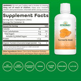 Dynamic Health Turmeric Gold, 100% Juice, Turmeric Supplement, No Additives, Joint Support, Antioxidant, Inflammation, Vegan, Gluten Free, Non-GMO, 32 Fl Oz