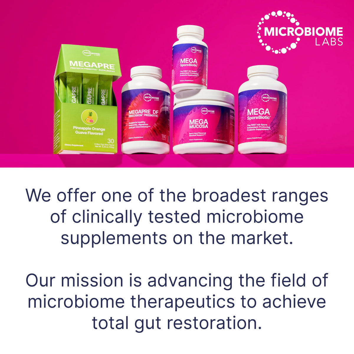 Microbiome Labs MegaSporeBiotic Probiotics for Women & Men - Spore-Based Probiotic for Gut Health & Digestive Support - Shelf-Stable, Travel-Friendly, Mens & Womens Probiotics (60 Capsules)