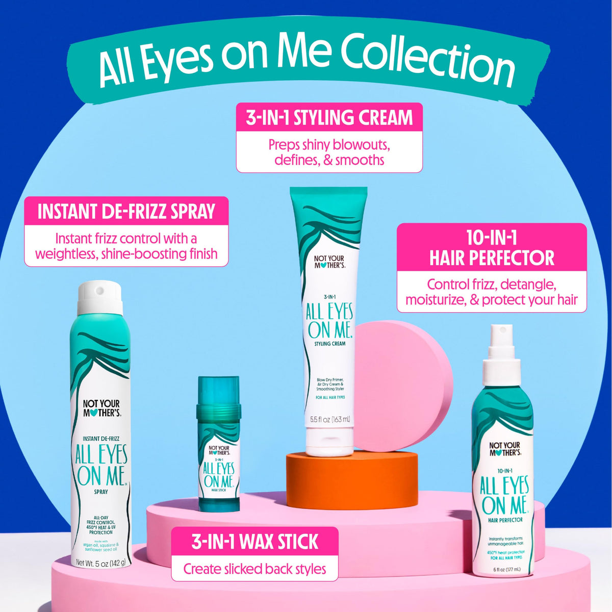 Not Your Mother's All Eyes On Me 3-in-1 Hair Wax Stick with UV Protection - Wax Stick for All Hair Types