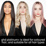 ghd Platinum+ Styler - 1" Flat Iron Hair Straightener, Professional Ceramic Hair Styling Tool for Stronger Hair, More Shine, & More Color Protection - White