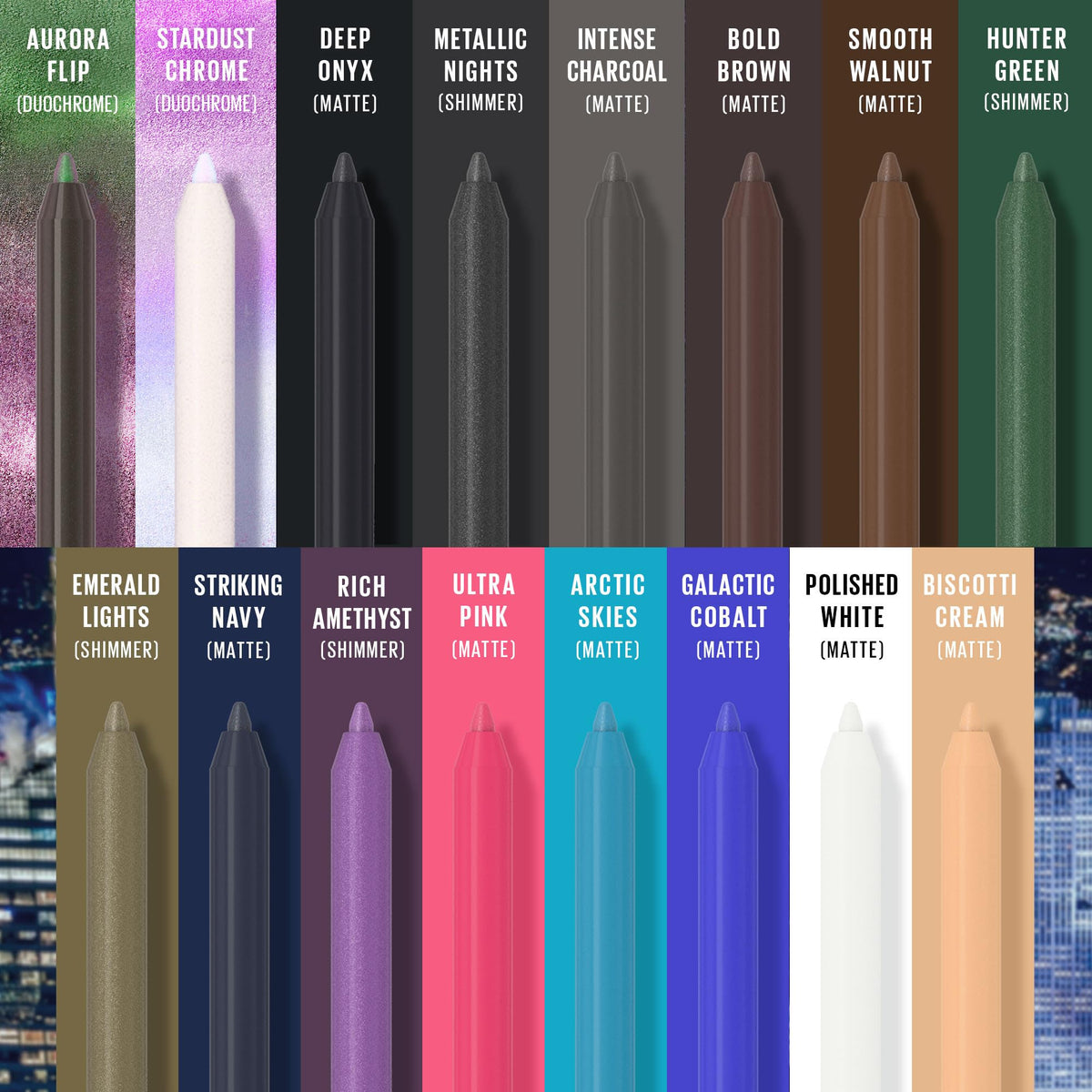 MAYBELLINE Tattoo Studio Long-Lasting Sharpenable Eyeliner Pencil, Glide on Smooth Gel Pigments with 36 Hour Wear, Waterproof, Stardust Chrome, 1 Count