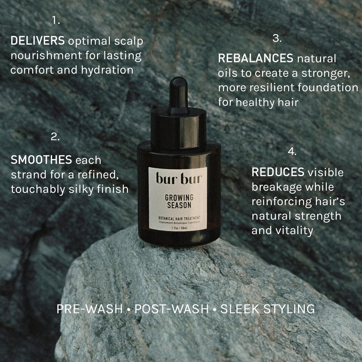 BUR BUR Growing Season Hair Growth And Repair Oil | With Burdock, Nettle Oil and Vitamin C for Visibly Fuller, Stronger and Shinier Hair.