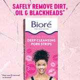 Bioré Kiss Designer Pore Strips, Nose Strips for Blackhead Removal, Features C-Bond Technology with Instant Pore Unclogging, 3 Count, Pack of 12