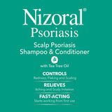Nizoral Psoriasis Shampoo & Conditioner, 11 Oz, Gentle Scalp Treatment, Relieves Itching and Flaking, Redness and Scaling Effective Scalp Psoriasis Shampoo with Salicylic Acid and Tea Tree Oil