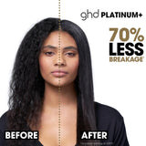 ghd Platinum+ Styler - 1" Flat Iron Hair Straightener, Professional Ceramic Hair Styling Tool for Stronger Hair, More Shine, & More Color Protection - White