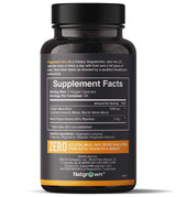 Natgrown Organic Maca Root Powder Capsules - Black, Red & Yellow - 1500 mg per Serving - Gelatinized Peruvian Maca Supplement - Non-GMO, Gluten-Free, Vegan - (120 Count)