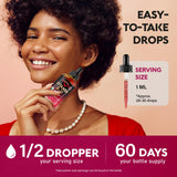 USDA Organic Vitamin B12 Sublingual Drops - 5000 mcg Liquid Vegan Methylcobalamin for Women & Men - Energy Boost, Focus & Mood, Brain Health Support - Maximize Absorption - 2 Month Supply, 2 fl oz