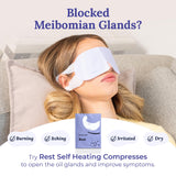 CorneaCare Rest: Self Heating Warm Compress for Dry Eyes | Heated Eye Mask for Fast Relief | Steam Mask for Stye Care | No Microwave or Washcloth Needed | Travel Ready Warm Compress | 30 Count