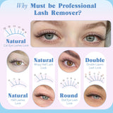Natural Lash Clusters Kit DIY Lash Extension Kit Wispy Eyelash Extension Kit C-curly Individual Lashes Kit 9-12MM Short Eyelash Clusters with Lash Remover by Newcally