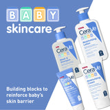 CeraVe Baby Wash & Shampoo, 2-in-1 Tear-Free for Skin Hair Fragrance, Paraben, Dye, Phthalates Sulfate Free Bath, Soap with Vitamin E 16 Ounce