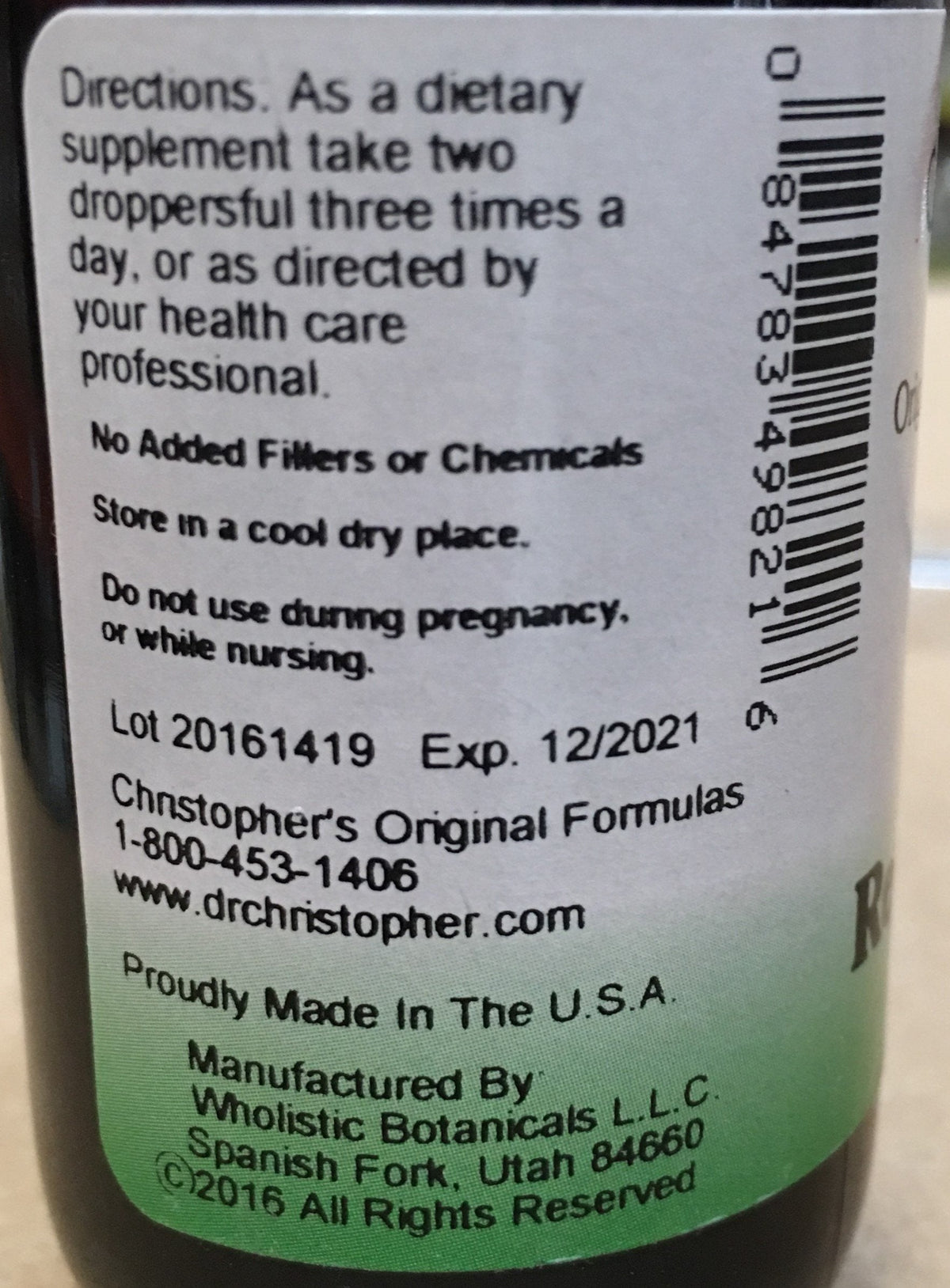 Christopher's Original Formulas Female Reproductive Formula 2 oz Liquid