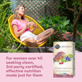 Garden of Life Multivitamin for Women 40 Plus, Organics Womens Vitamins, Hormone & Breast Health Support Blend, Vegan, 120 Tablets